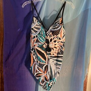 Vibrant Floral Women's One Piece Swimsuit